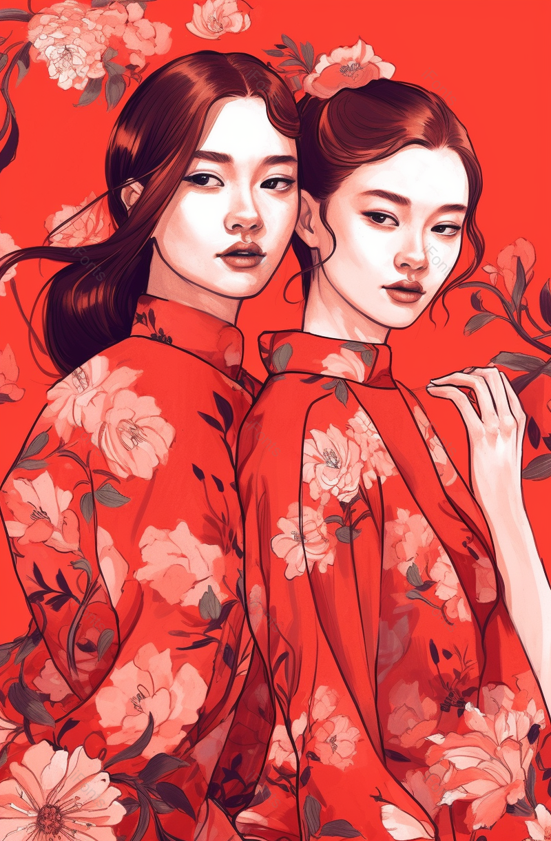 简约大气白色少女母亲节海报背景,插画/手绘图,插画/手绘图库,插画/手绘图下载,插画/手绘
